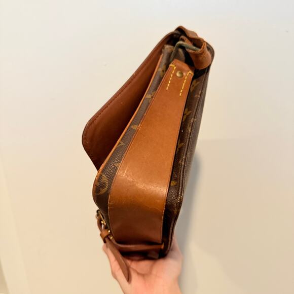 Louis Vuitton LV Cartouchiere GM Crossbody Shoulder Bag Brown Monogram - Picture 7 of 15